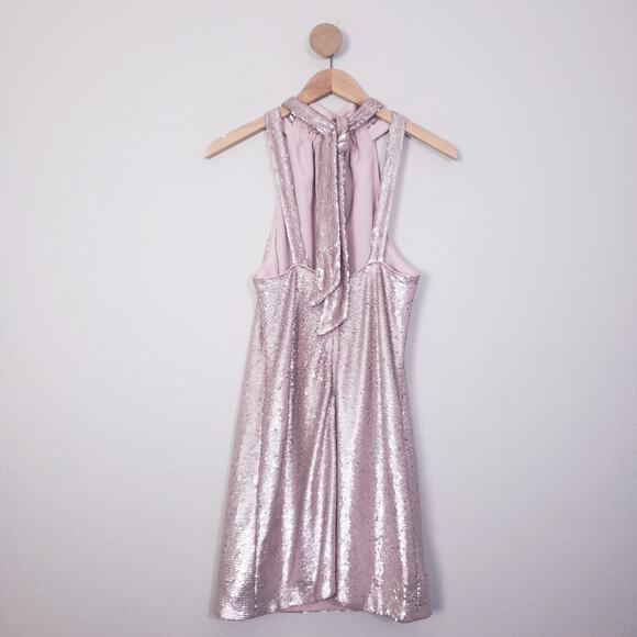 C/MEO Collective Illuminated Sequin Shimmer Mini Dress (Pink, Small) - Picture 9 of 16